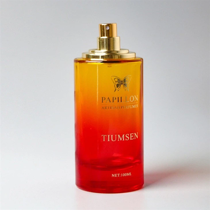 colored perfume bottles