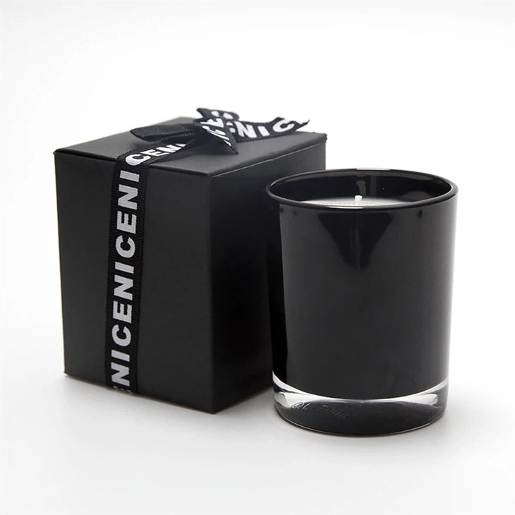matte black candle jars with lids wholesale
